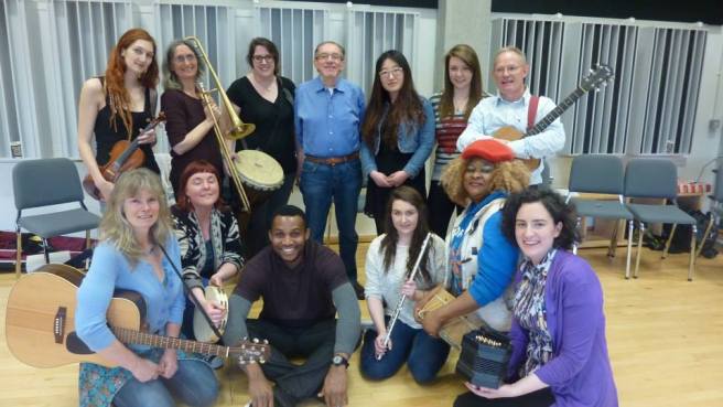 Here are my fellow course mates, together with one of our tutors, David Elliot.